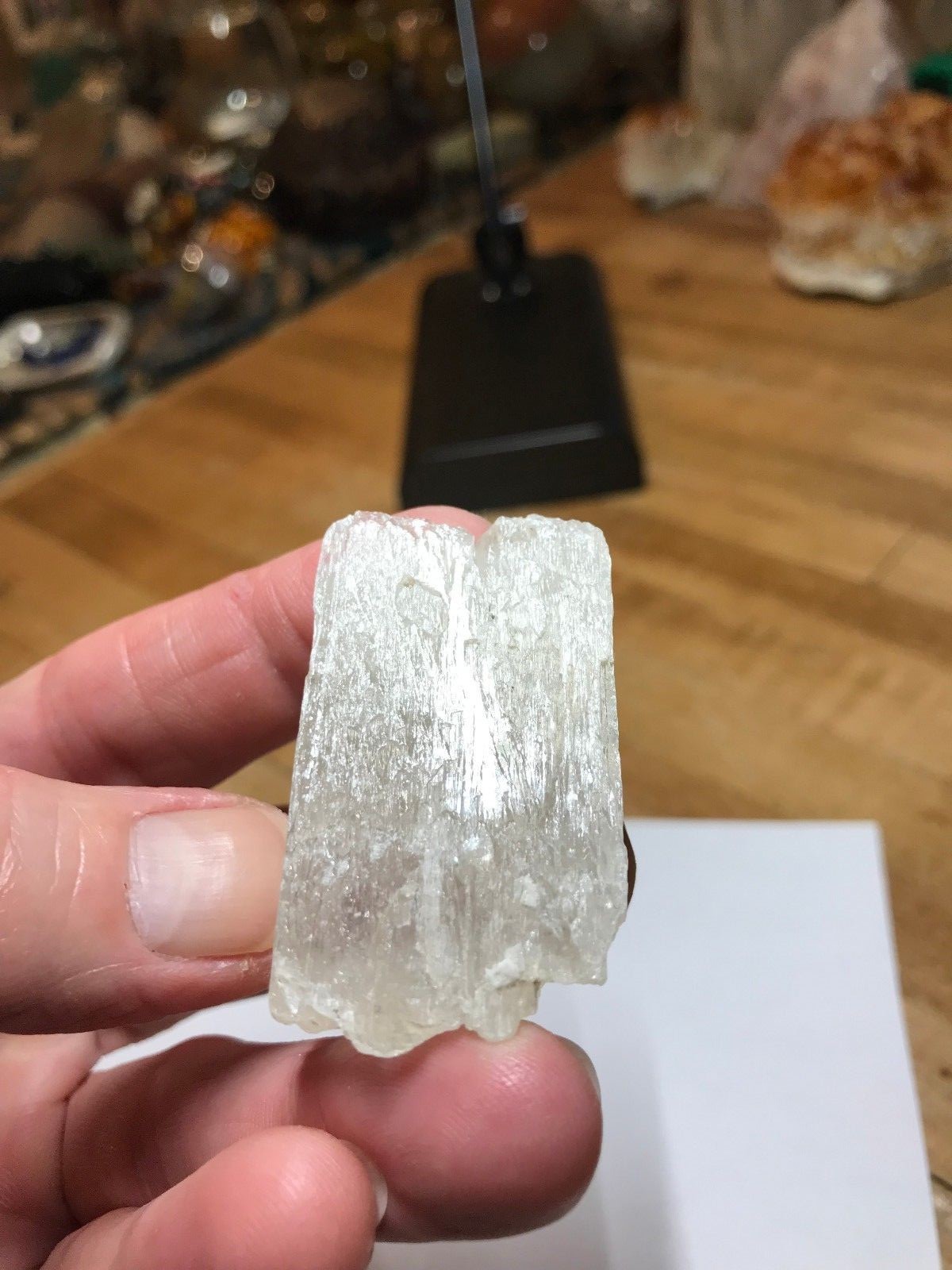 Rare Kunzite Crystal Mineral Gemstone Opaque B Grade Piece Specimen 002