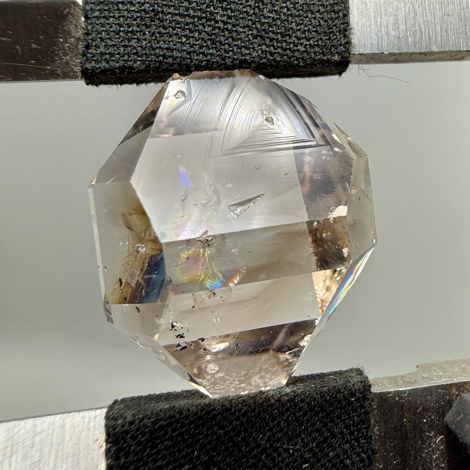 7.46 g A+ Grade Light Smoky Herkimer Diamond Gem, Nearly Flawless!
