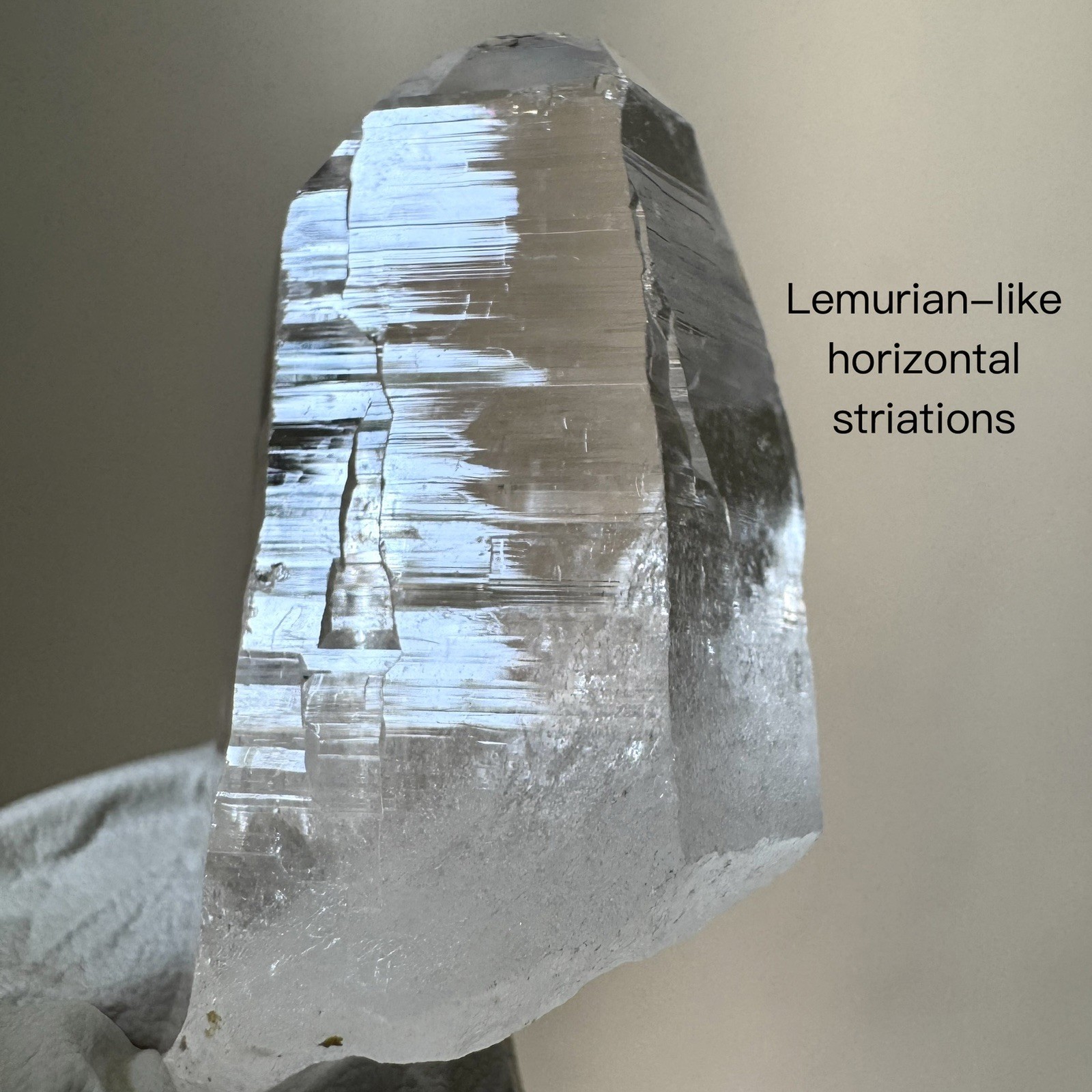 Ganesh Himalayan Quartz Nepal High Clarity Dense Akashic Lemurian Lines Crystal