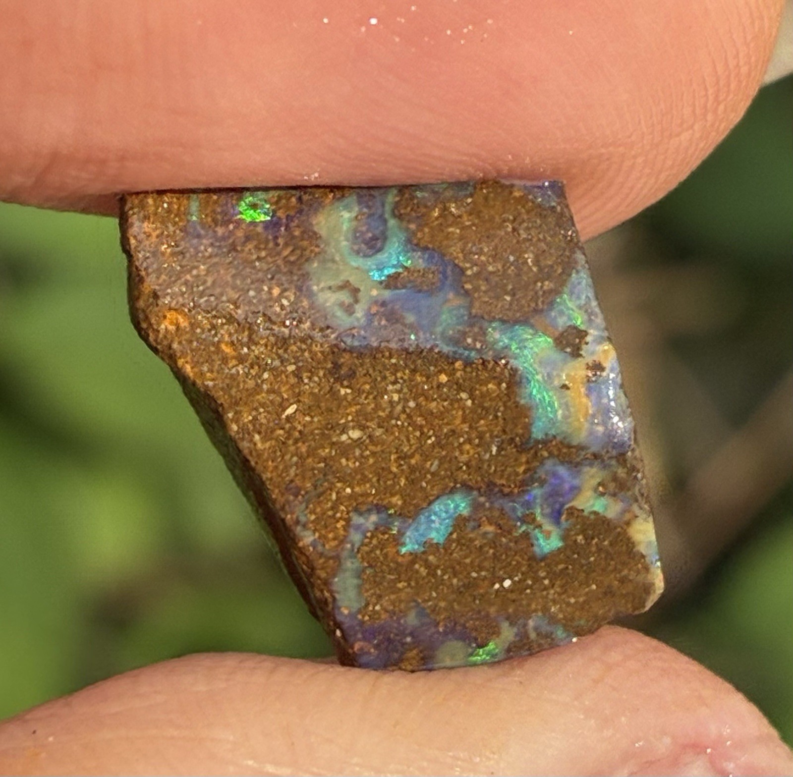 6ct Australian Small Pretty Boulder Opal Rough Loose Multicolor Specimen A21