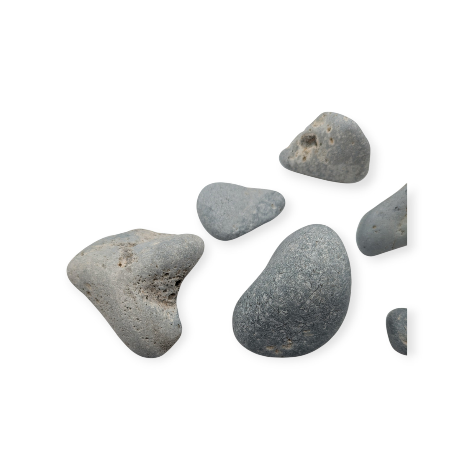 8 Pieces of Leland Blue Stone Mineral Slag Glass from Lake Michigan Beaches