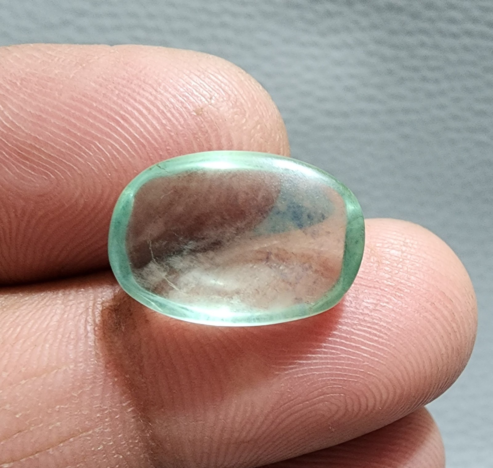 17.10ct AAA+ Quality Green Fluorite Oval Cabochon – Premium Natural Gemstone