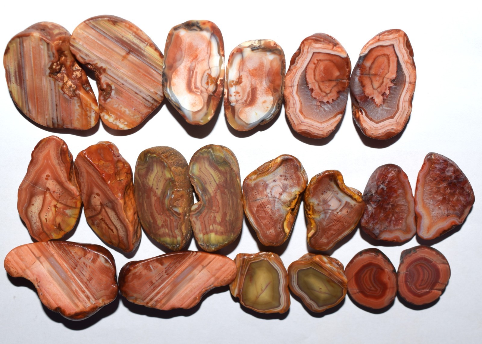 Brazilian Bahia Agate – 10 Unique Agates Cut & Tumbled to a Smooth Matte Finish