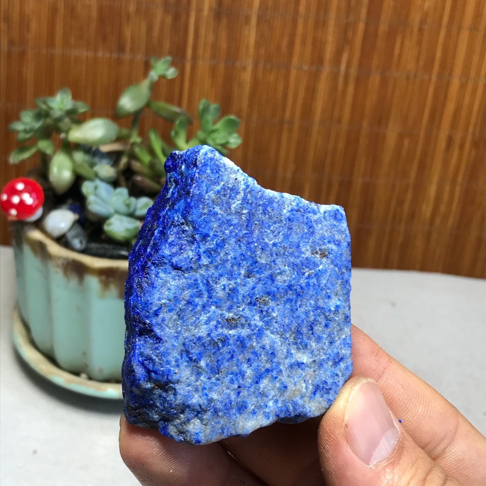 75g Natural lapis lazuli Crystal gemstone Rough Mineral Specimen healing A5696