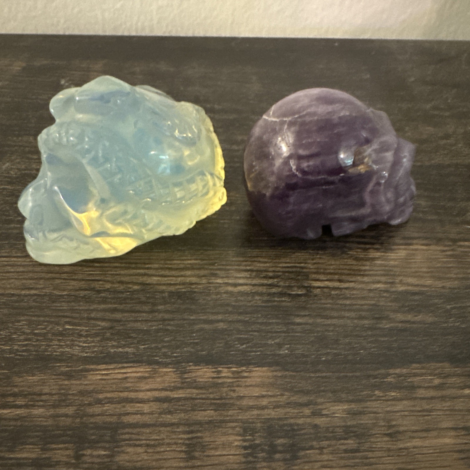 Crystal Skull Set – Flourite & Opalite 2.25” & 2.75”
