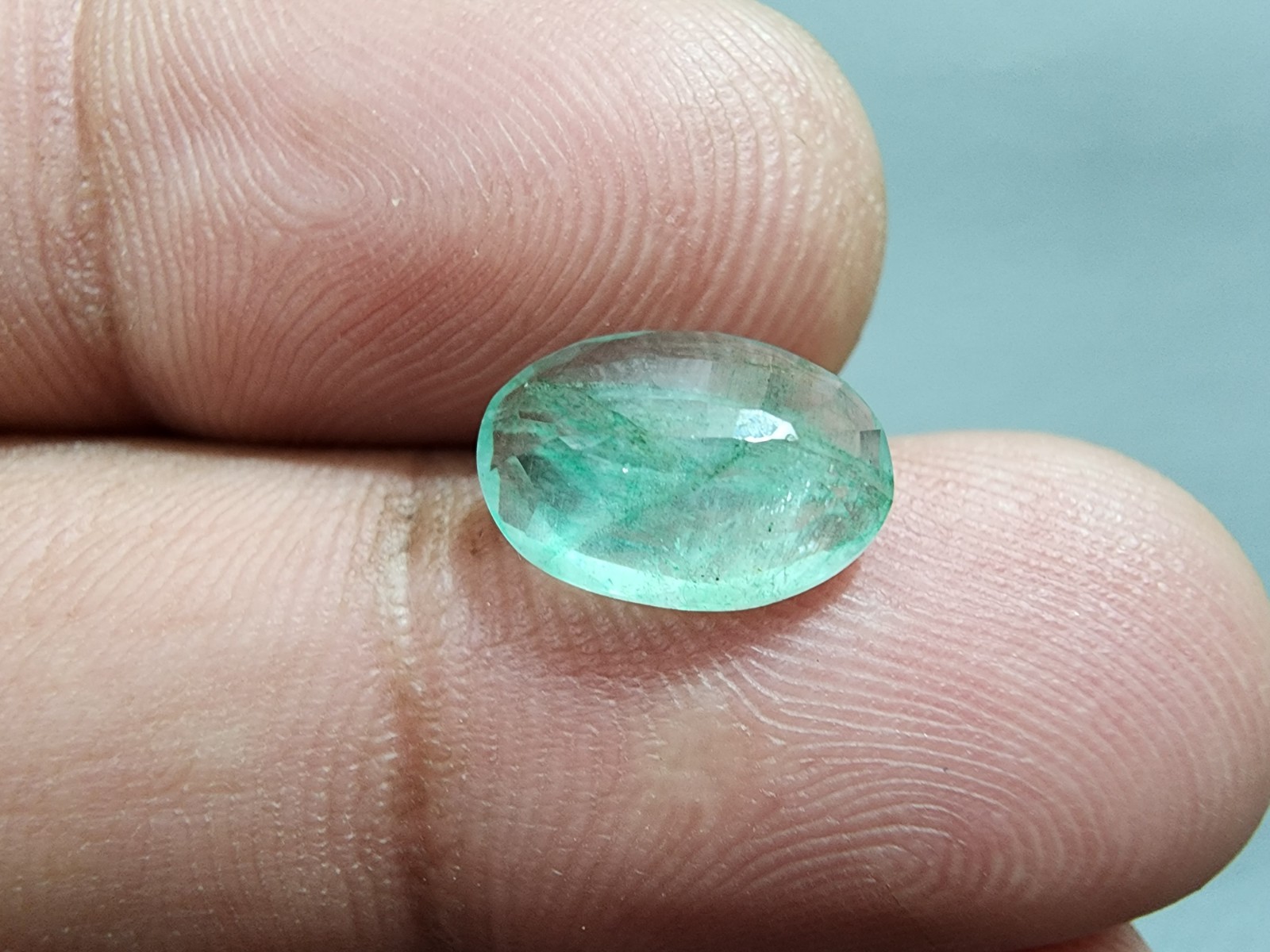 Beautiful Zambian Emerald Oval Shape 3.10 Crt Rare Green Faceted Loose Gemstone