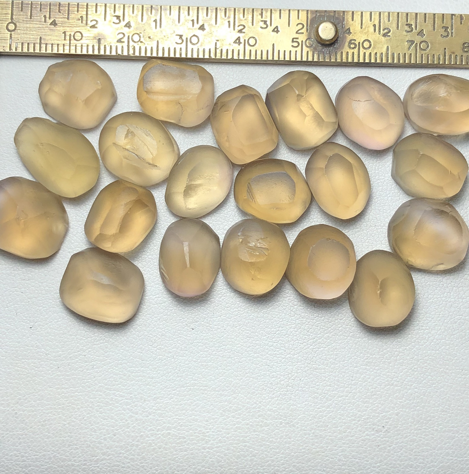 35Gram/ 20 Pieces / Beautiful Parfait Preformed Citrine Ready For Fancy Cutting