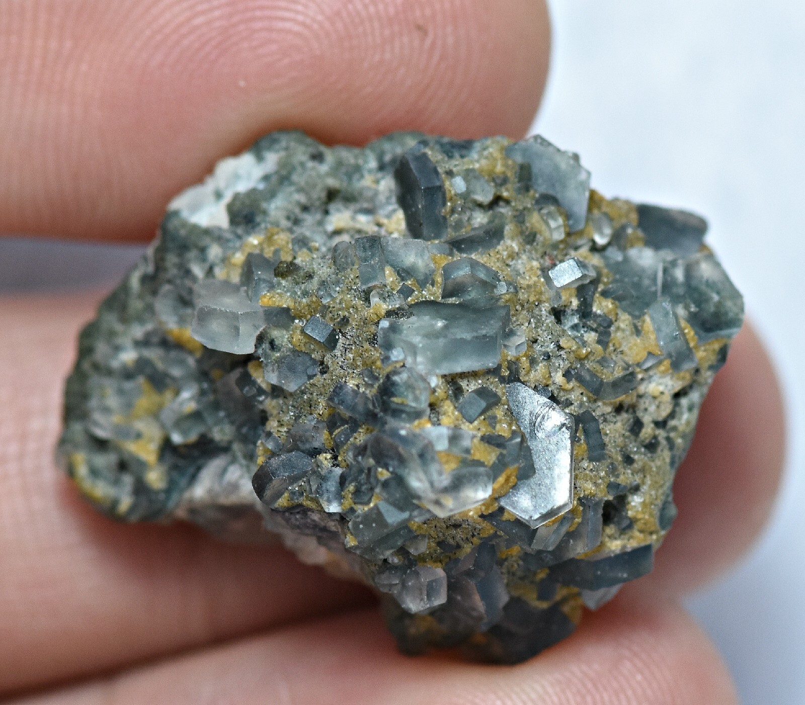 43 CT Rare Vorobyevite Beryle Crystals W/ Pink Kunzite and Tourmaline On Matrix