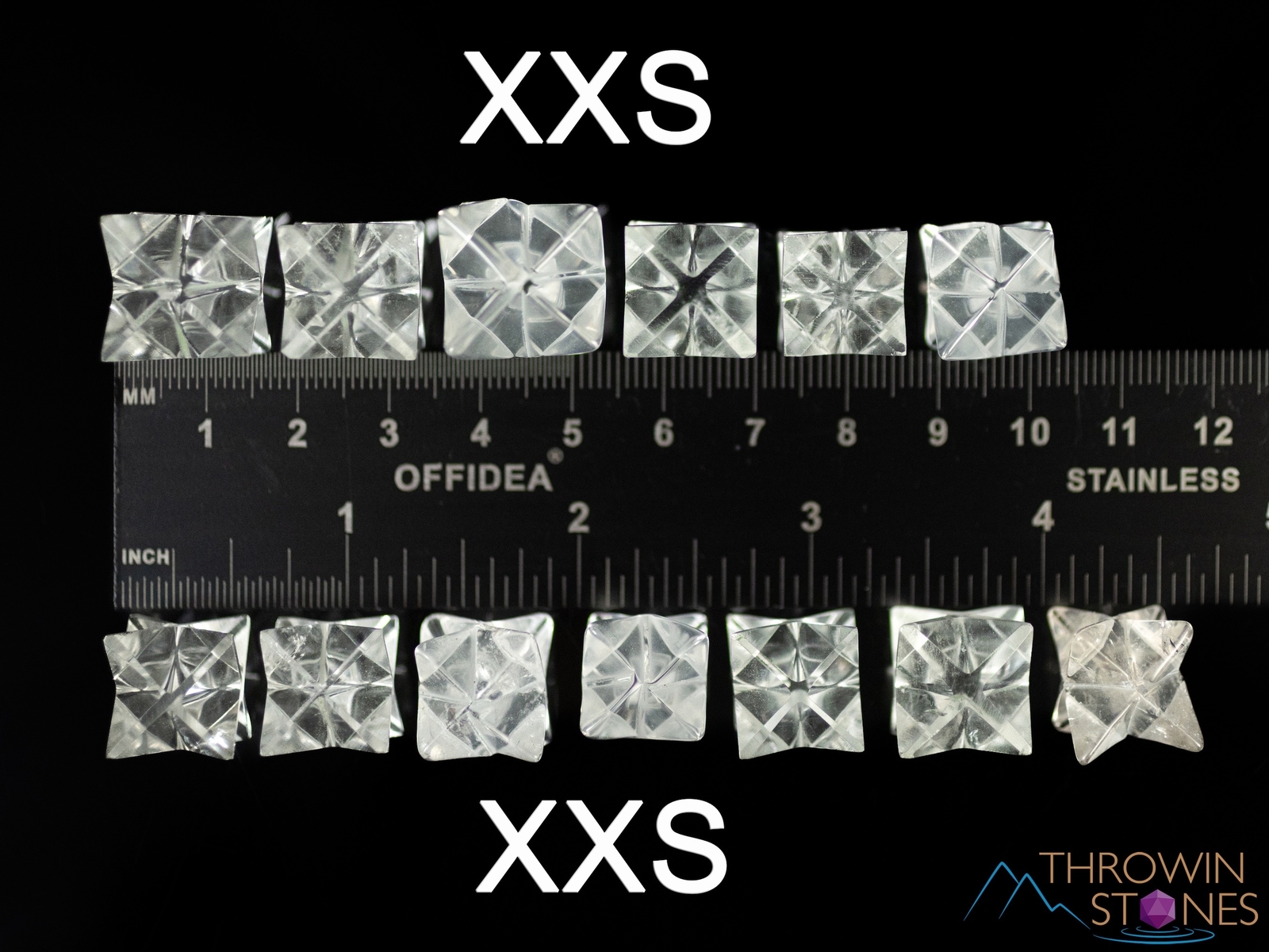 CLEAR QUARTZ Crystal Merkaba – Star, Sacred Geometry, Metaphysical, E0877