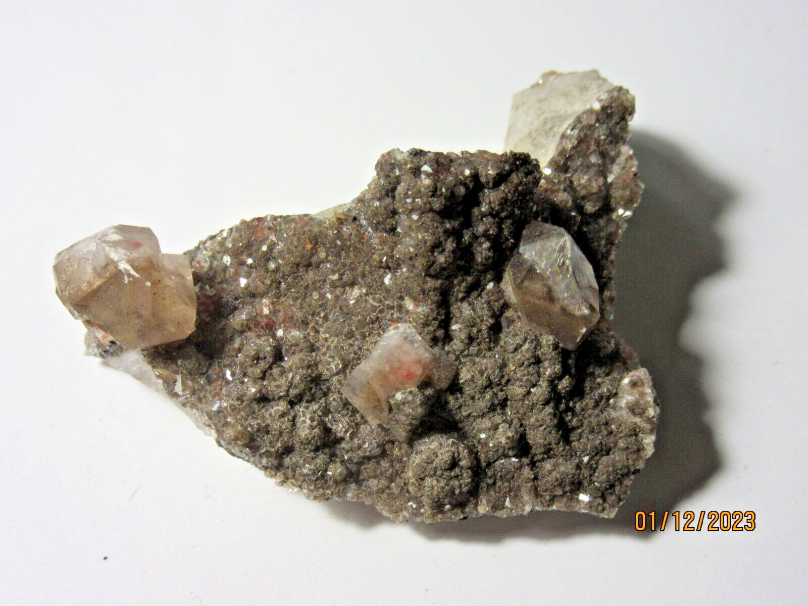 Natural Red Quartz Crystal CLUSTER 2 3/8″ Rough Collectible Reiki RQCCC-3