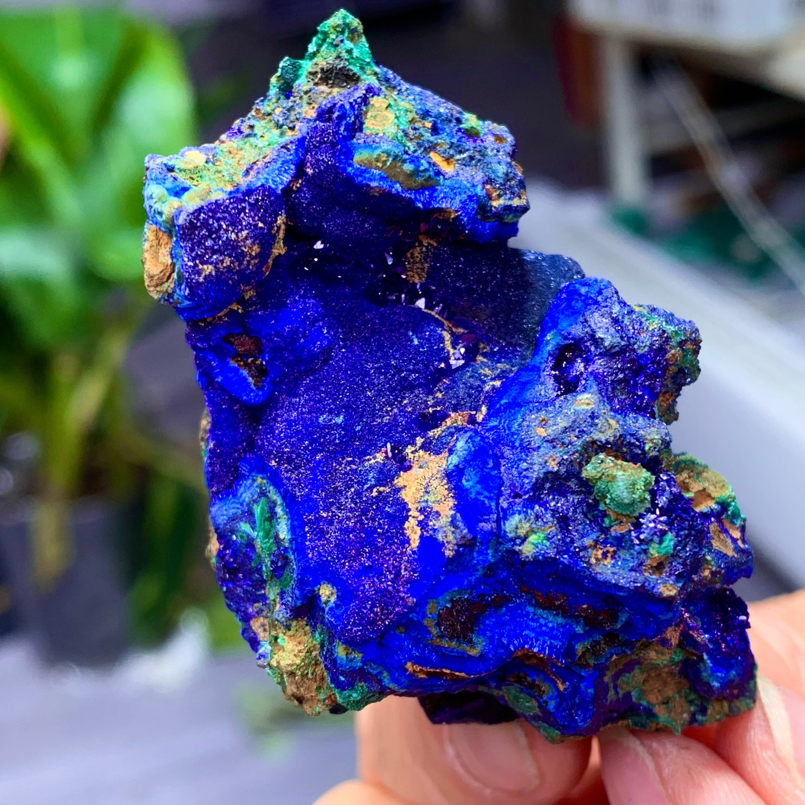 102G BEST Natural Azurite/Malachite crystal minerals specimens