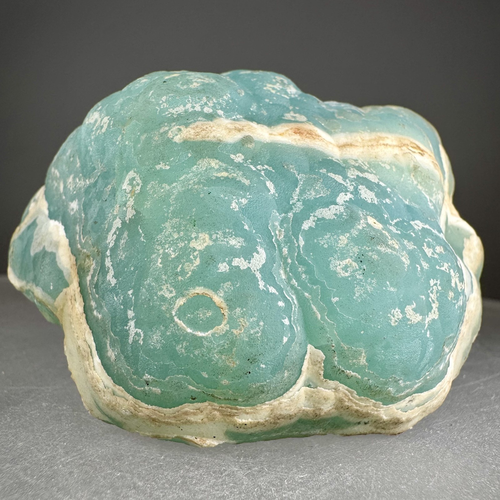 Fine Large Blue Smithsonite: Kelly mine, Magdalena, Socorro Co., New Mexico