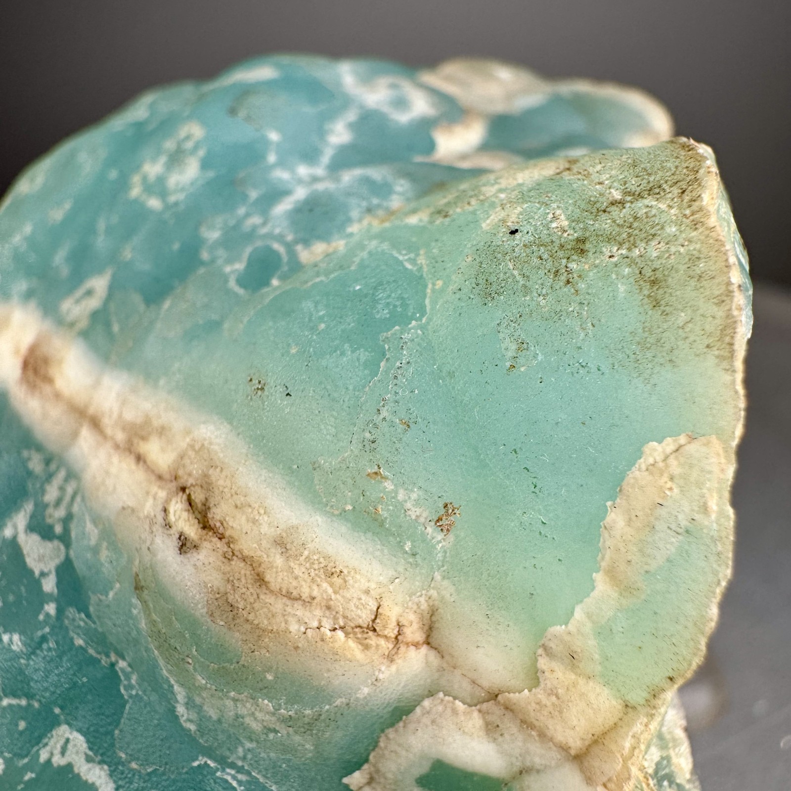 Fine Large Blue Smithsonite: Kelly mine, Magdalena, Socorro Co., New Mexico