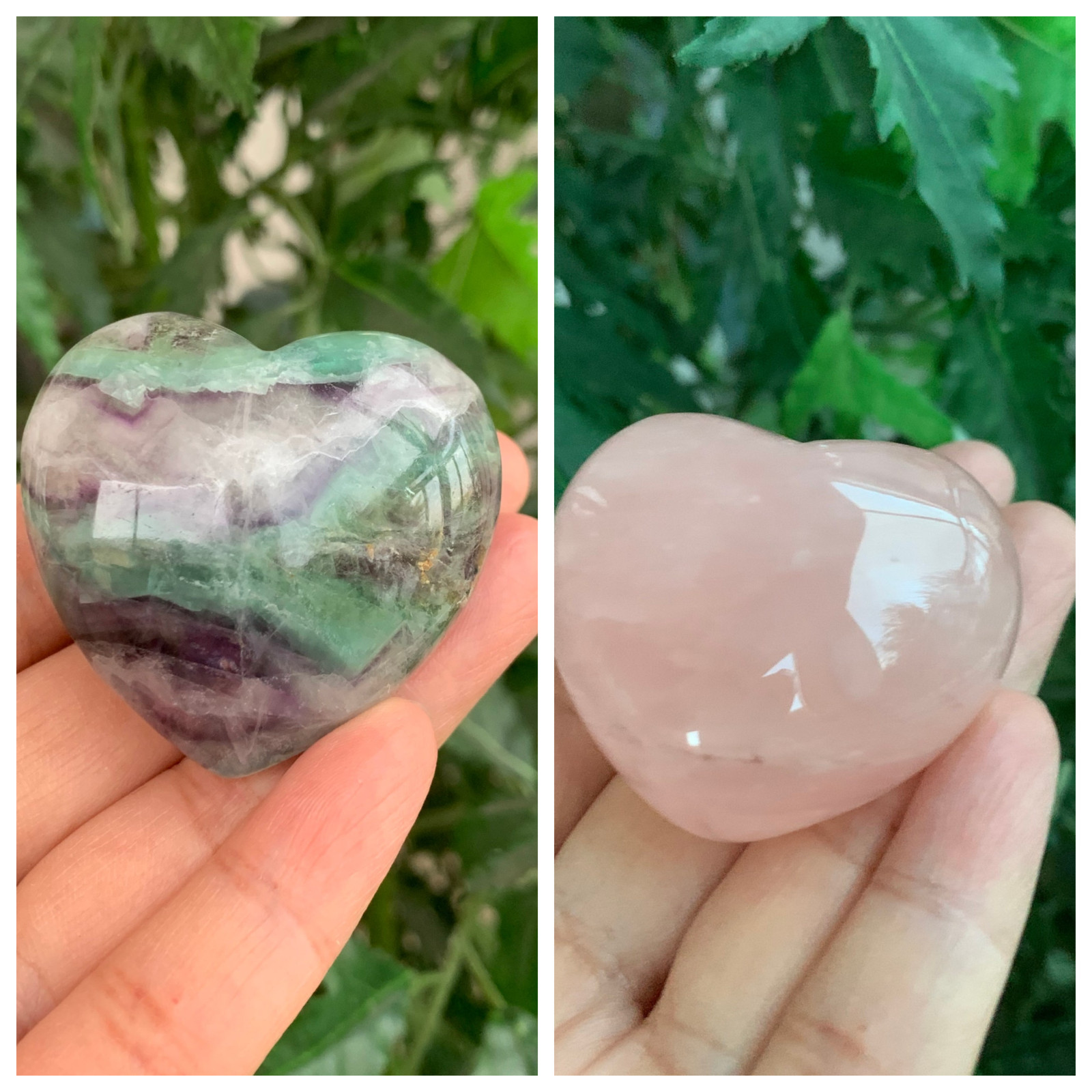 Large Gemstone Heart, 1.75″ Polished Crystals Gemstone Puffy Hearts, Pick a Type