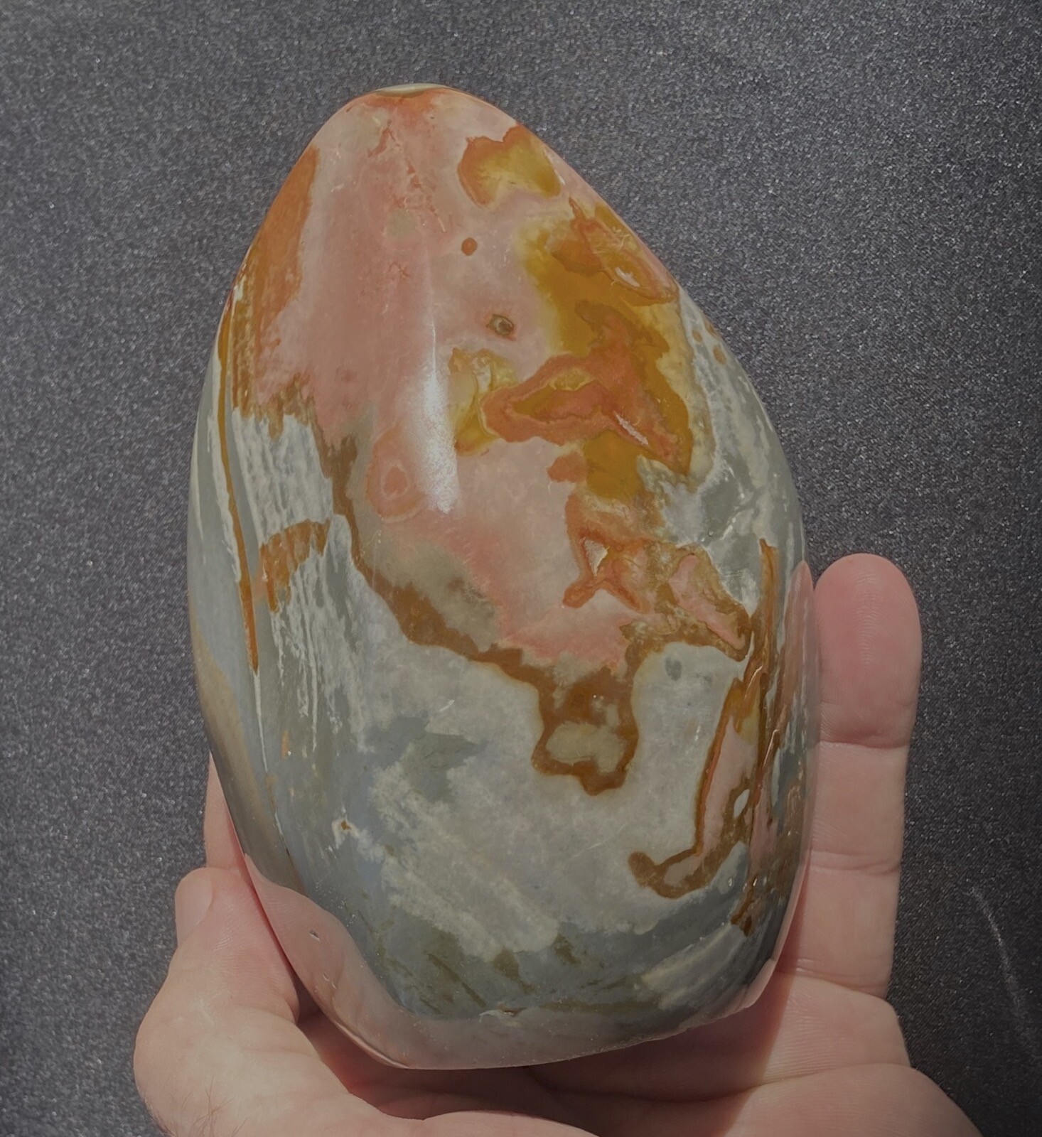 Ocean Jasper Big Self Standing Polished Polly Chrome Variety 696 Grams 24.6 Oz