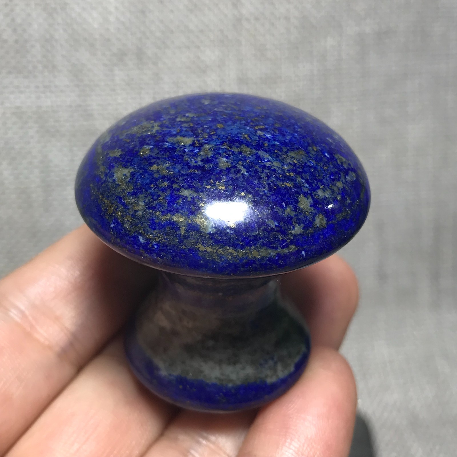 66g Natural lapis lazuli Quartz Crystal mushroom facial massage Healing 10