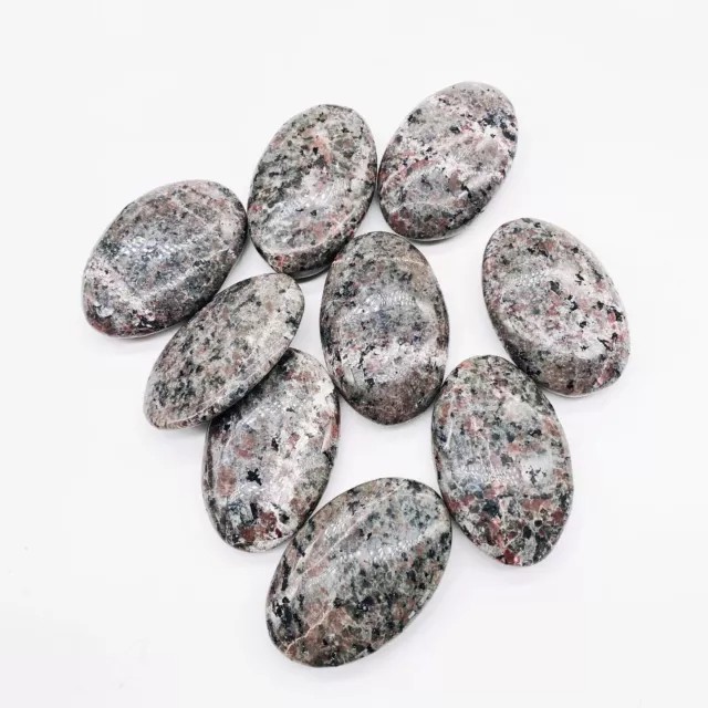 60mm Palm Yooperlite Natural flame stone Reiki Crystal Quartz Healing Decorate