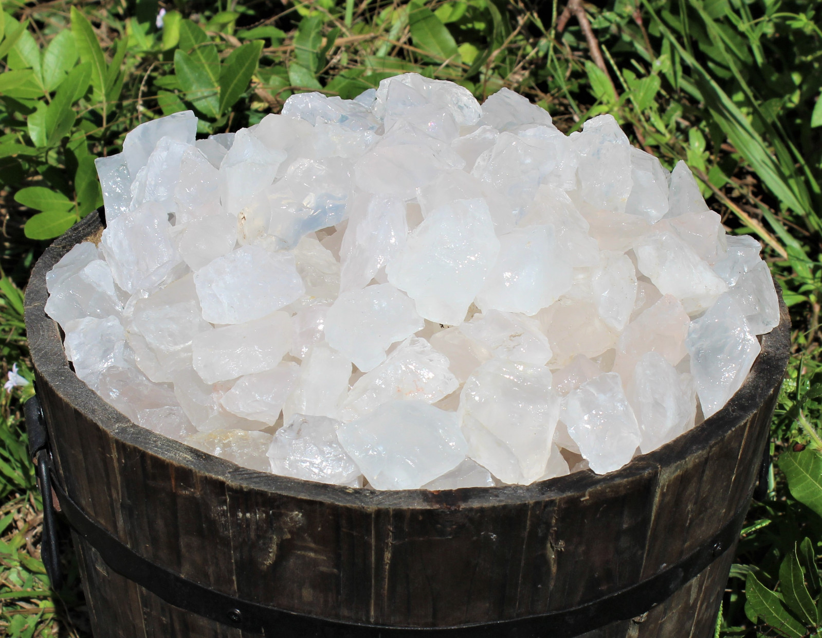 5 lb HUGE Bulk Lot of Natural Rough Girasol Opal Crystals (Raw Rock Quartz)