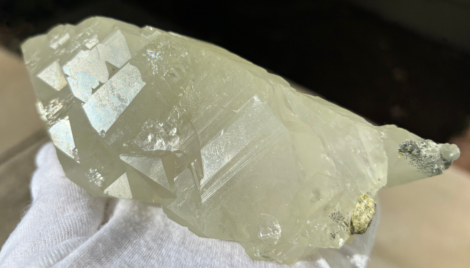 USA SALE SEE VIDEO 479g 1LB+ 6.1″ LARGE ELESTIAL EPIDOTE QUARTZ CRYSTAL SPECIMEN