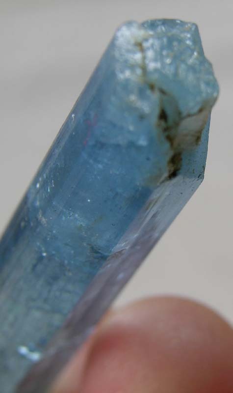 60mm Vietnam 100% Natural Terminated Aquamarine Crystal Specimen 54.30ct 2 3/8in