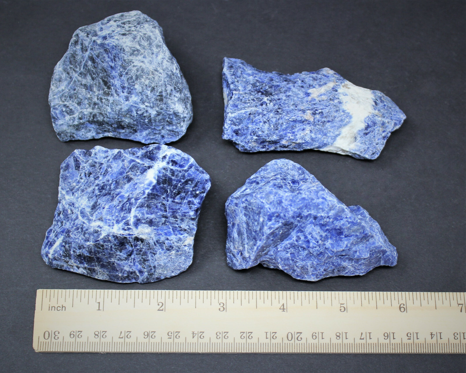 LARGE Rough Sodalite Chunks, 2 – 3″ (Raw Sodalite, ‘A’ Grade Jumbo Crystal)