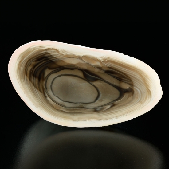 KB: RARE AND UNIQUE FANTASTIC SW FL. BRIGHT YELLOW/WHITE STRIPED FLINT, POLAND