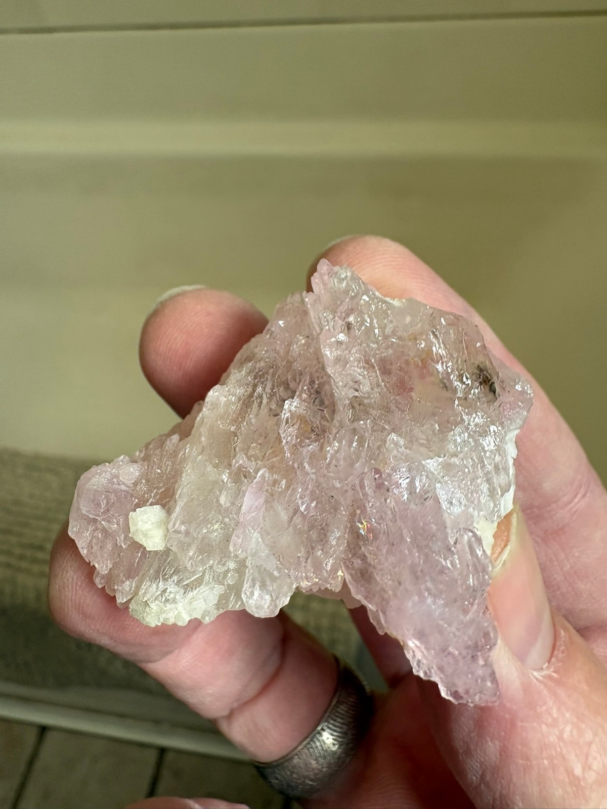 Rose Quartz, crystalline, Taquaral, Itinga, Minas Gerais, Brazil