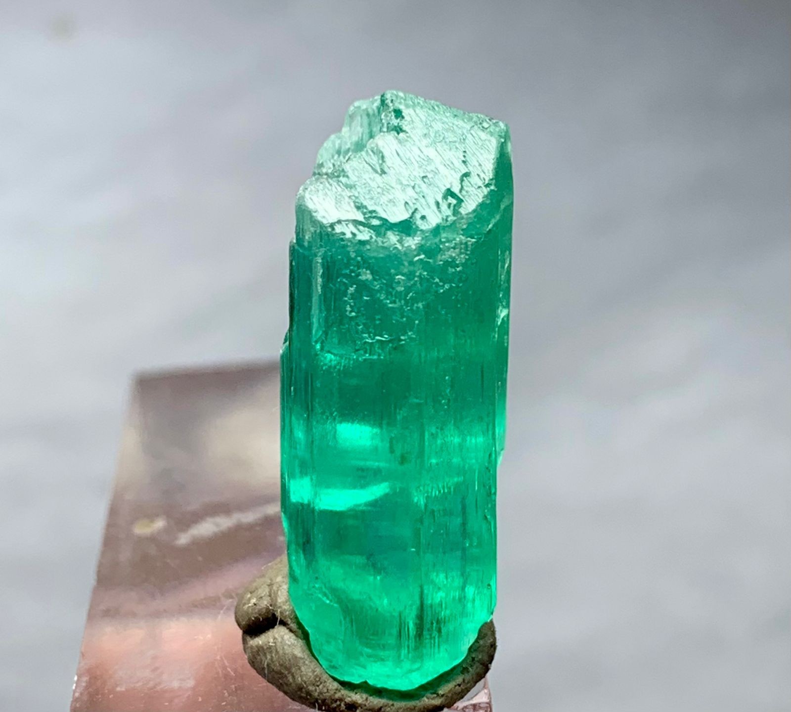 40 Carat Green Kunzite Crystal From Afghanistan