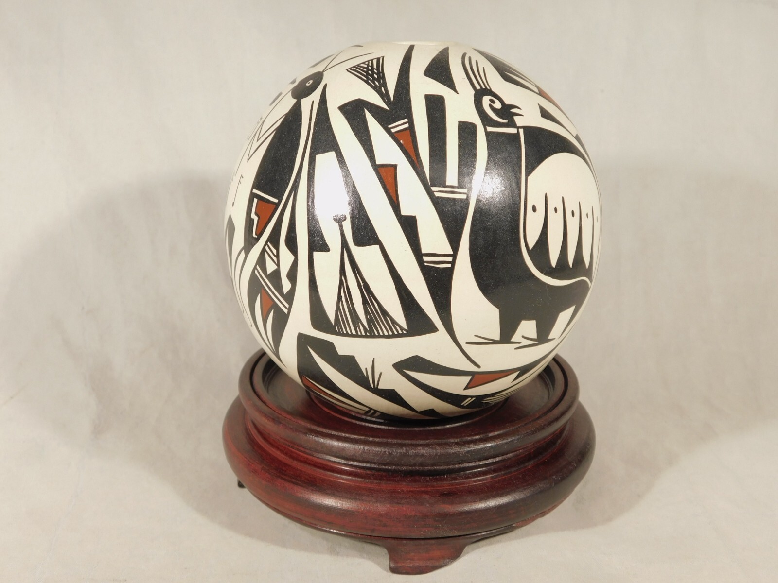 Display Stand Solid Wood Decorative Design Medium Size