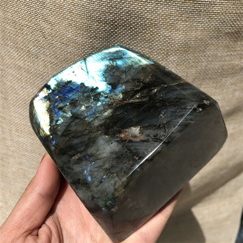 1.27kg Natural Labradorite Quartz Crystal Spectrolite Mineral Reiki healing