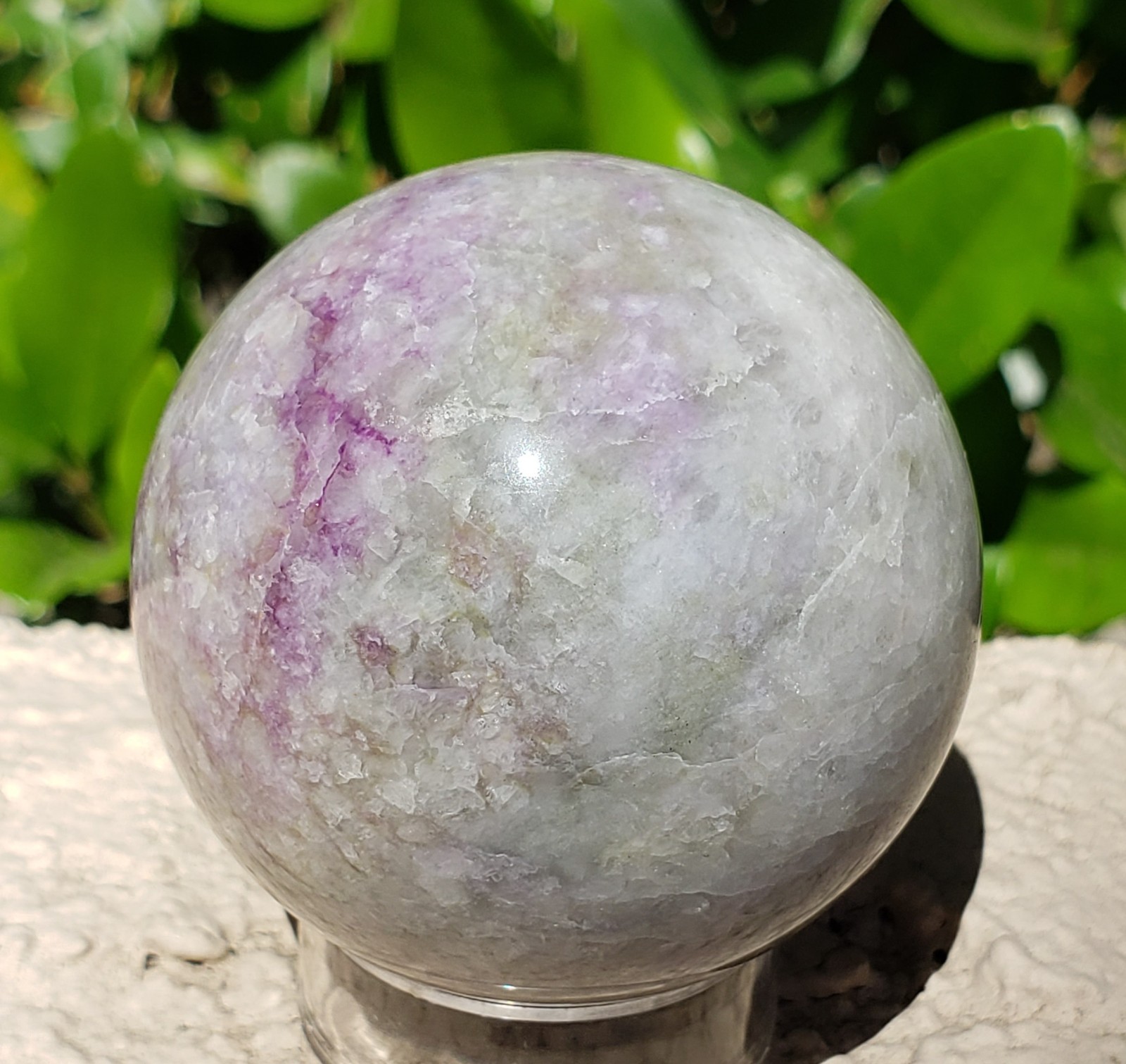 2″ Hackmanite Mineral Sphere Orb Ball STRONG UV, 181g or 6.38 oz