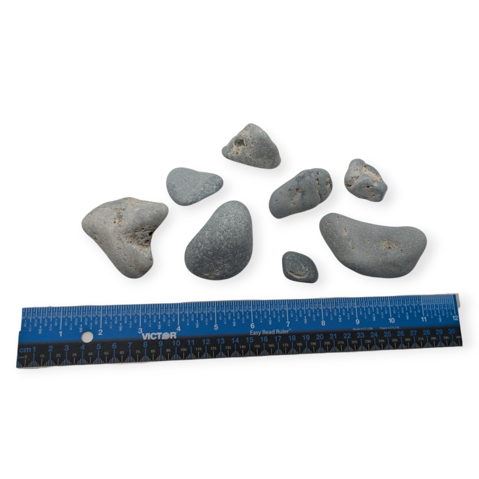 8 Pieces of Leland Blue Stone Mineral Slag Glass from Lake Michigan Beaches