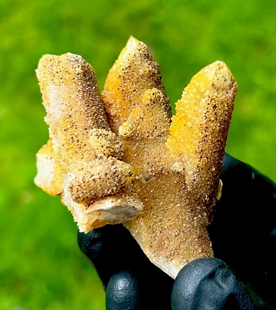 Dark GOLDEN HEALER SPIRIT QUARTZ Fairy Crystal Cluster – Boekenhouthoek, RSA