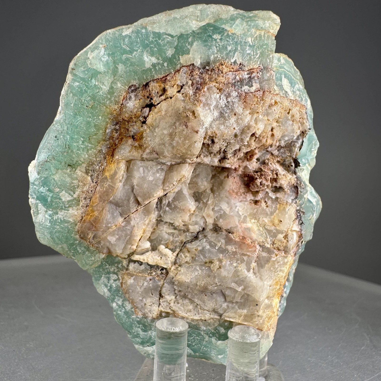 Fine Large Blue Smithsonite: Kelly mine, Magdalena, Socorro Co., New Mexico