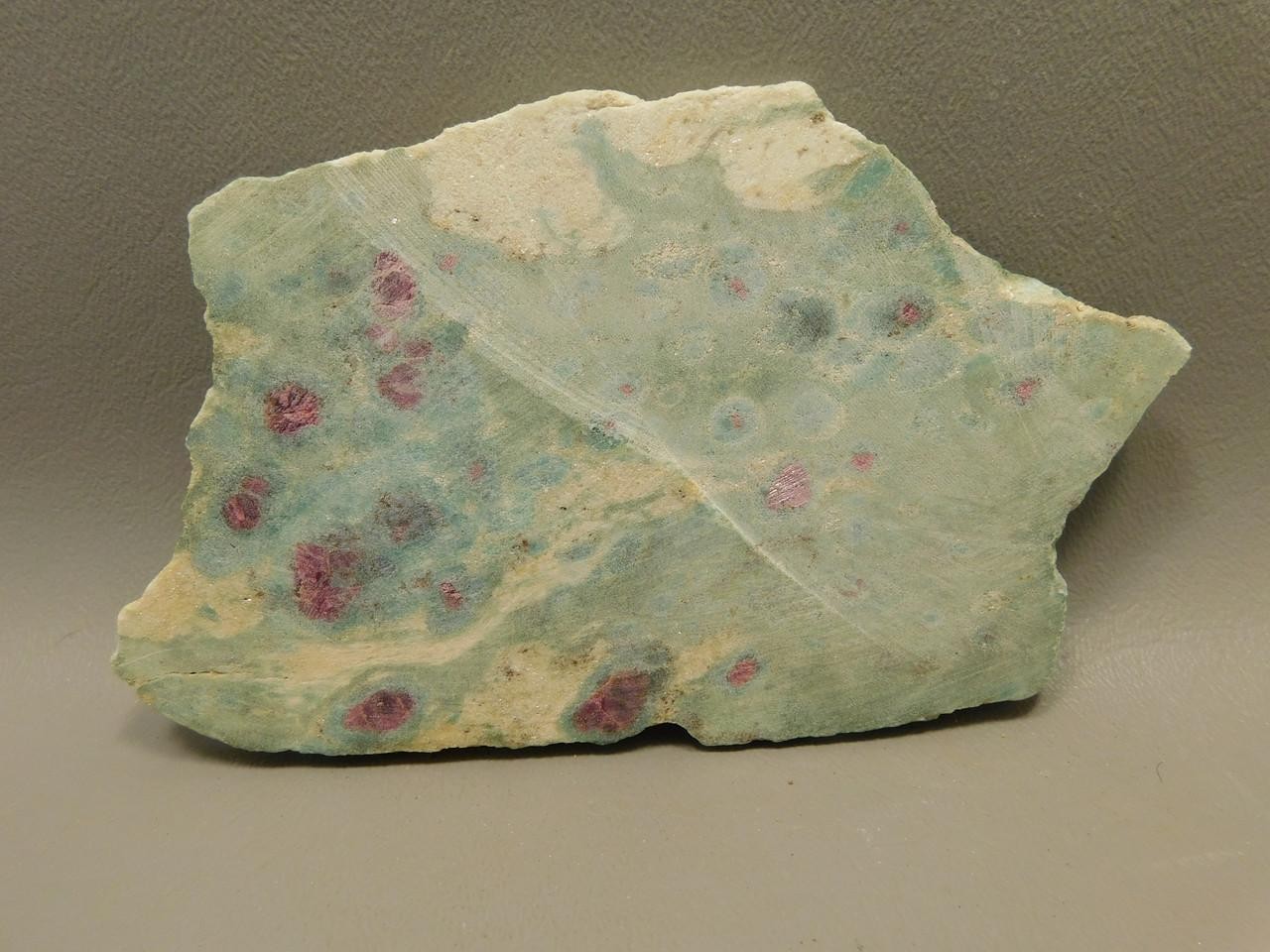 Ruby and Fuchsite Polished Stone Slab Decorator Rock #03