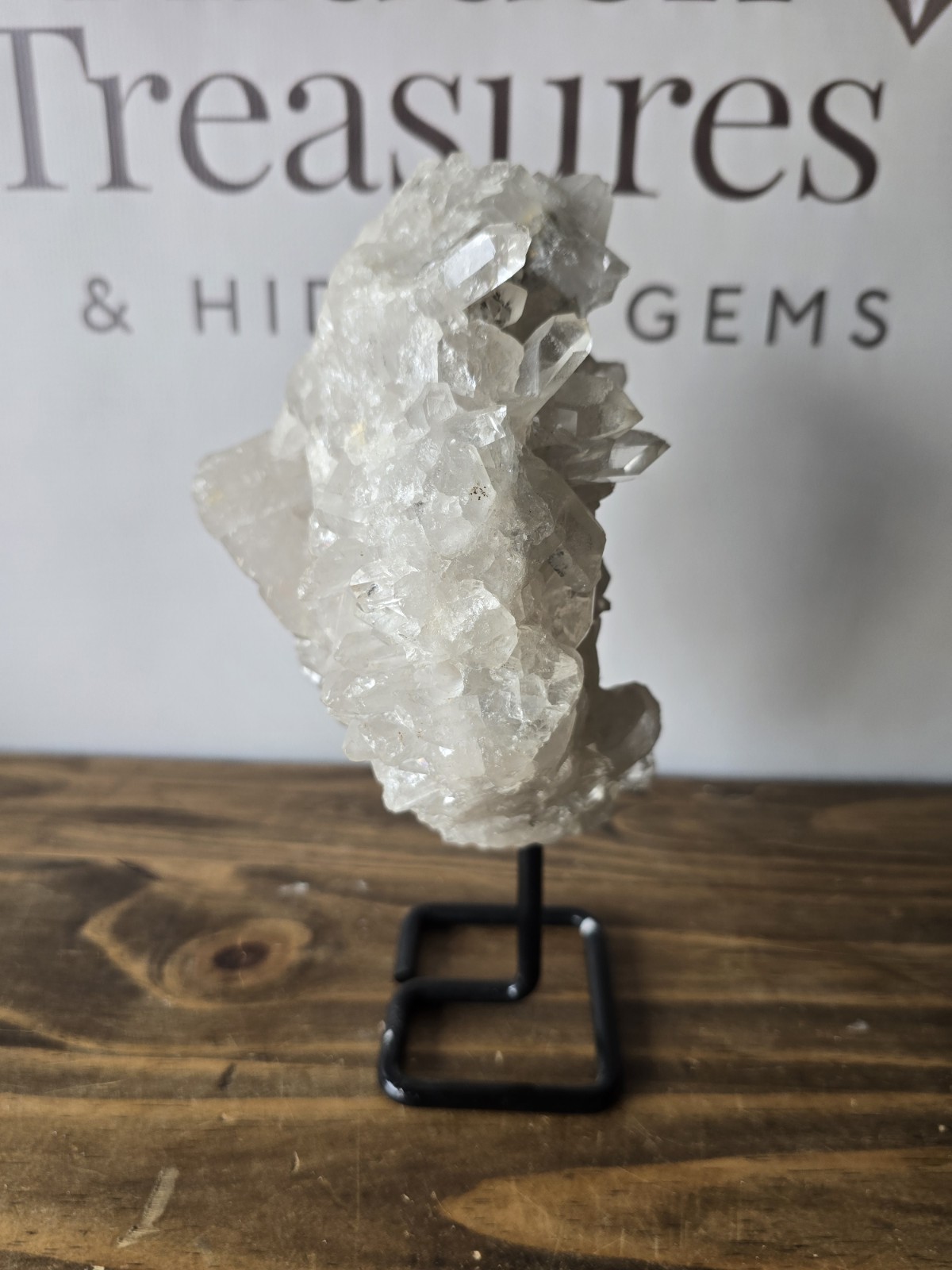 Massive Natural Quartz Crystal On A Stand – 6.7 Pounds