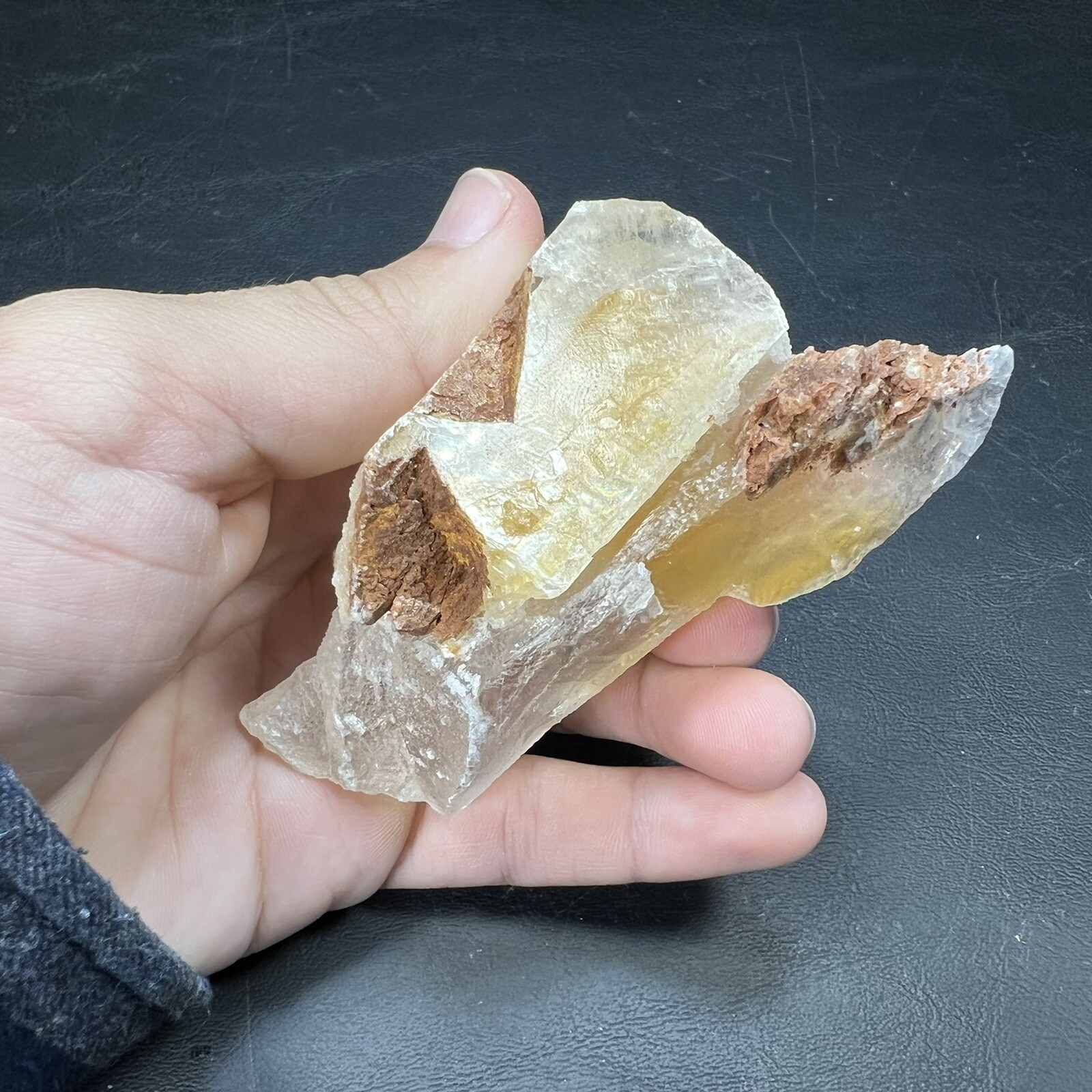 Golden Phantom Selenite cluster aka: Gypsum | Utah