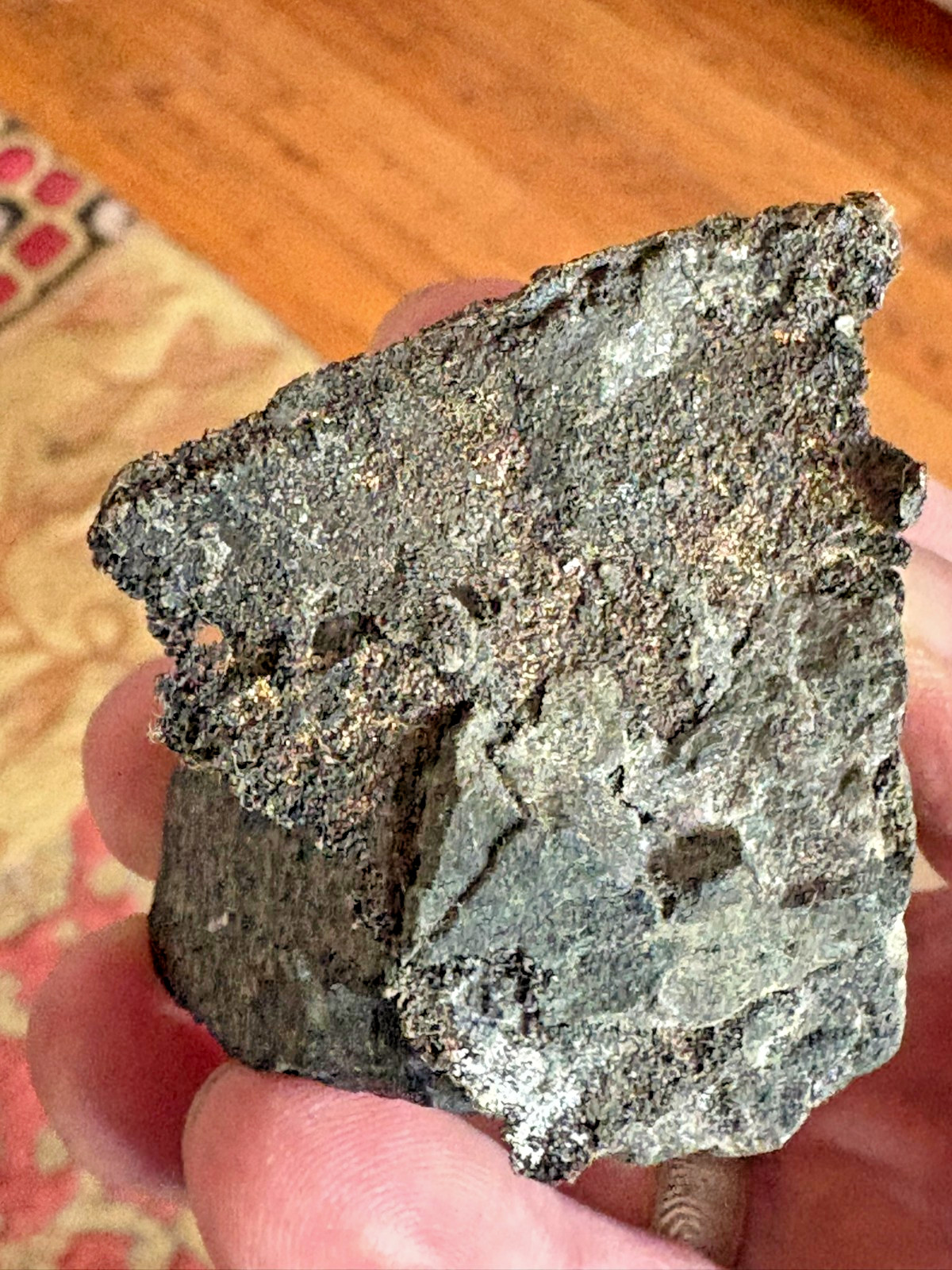Silver, “sheet” of micro crystalline native, on matrix, Kongsberg,