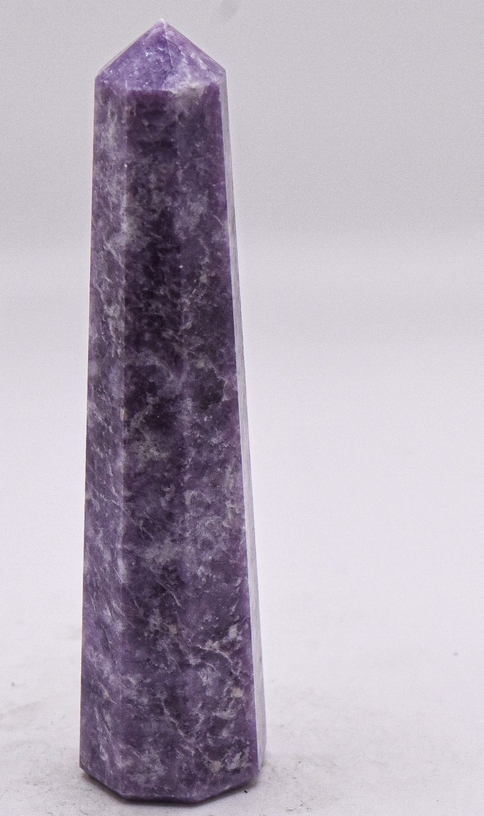 4.5″ Purple Lilac Lepidolite Obelisk Polished Natural Gemstone Mineral – Brazil