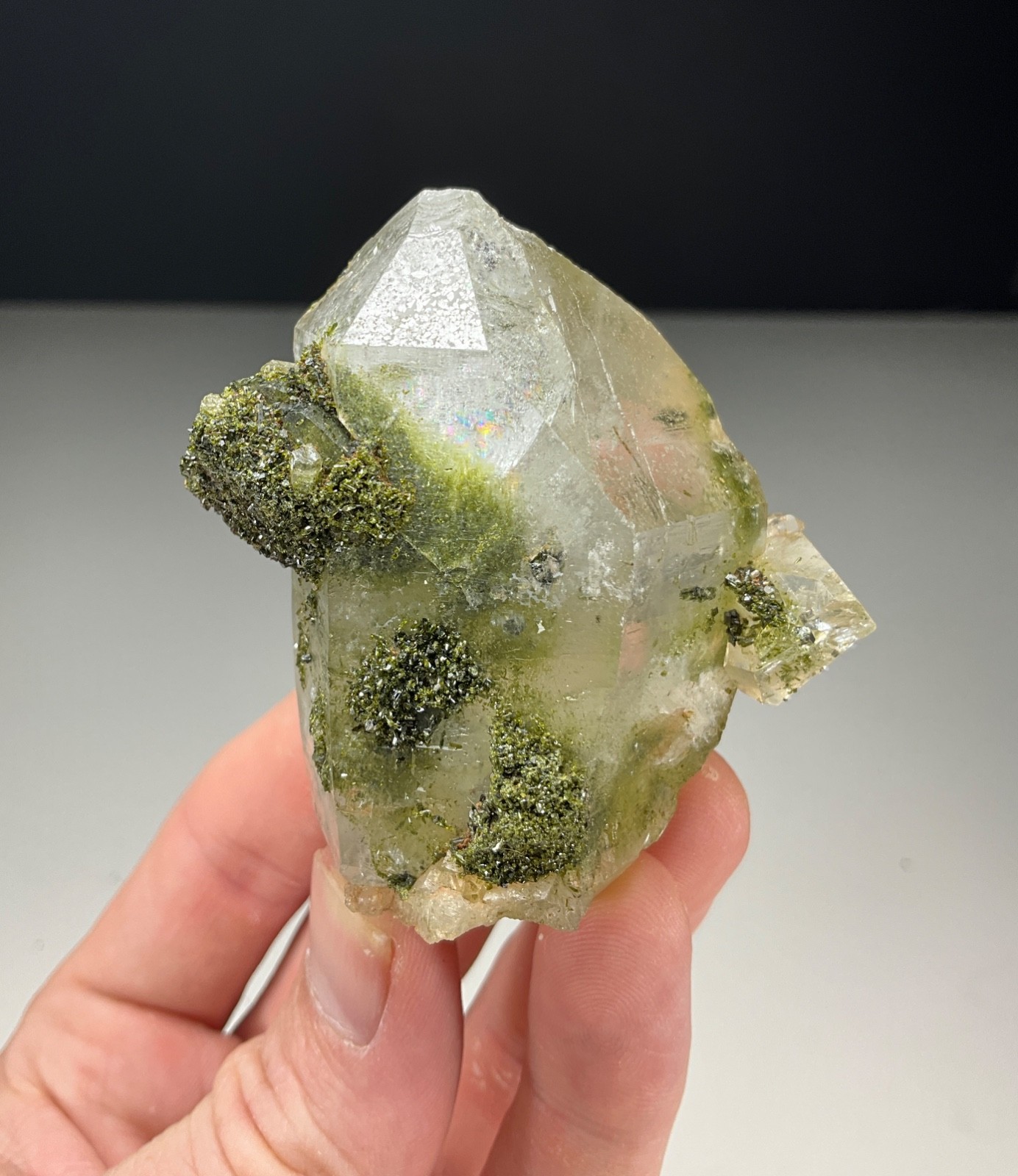 NEW FIND! QUARTZ WITH EPIDOTE FROM HAKKÂRI PROVINCE, TURKEY