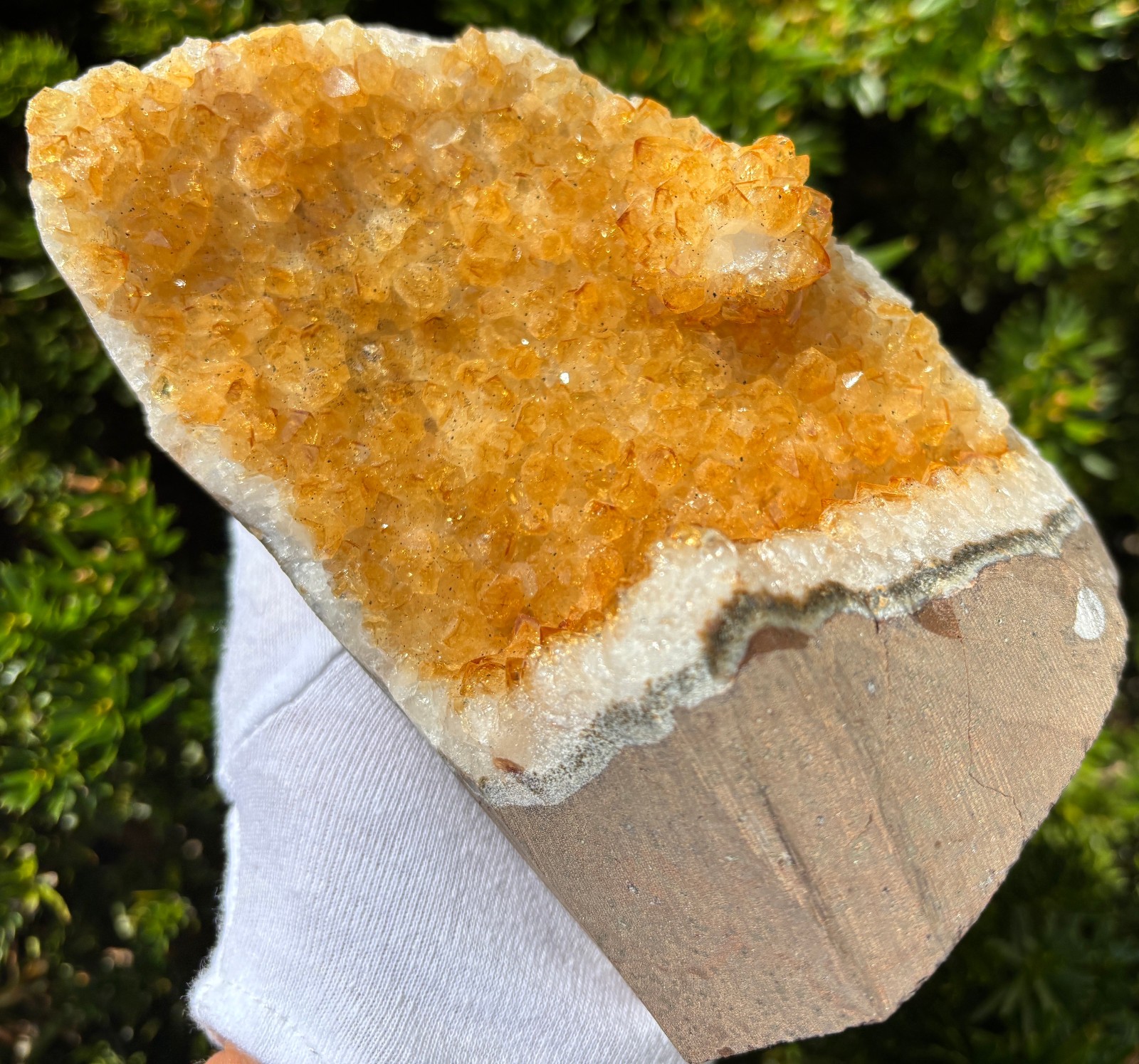USA SALE 5.3LB LOT 3 CITRINE FREE STANDING SPECIMEN TREATED AMETHYST GOLD GOLDEN