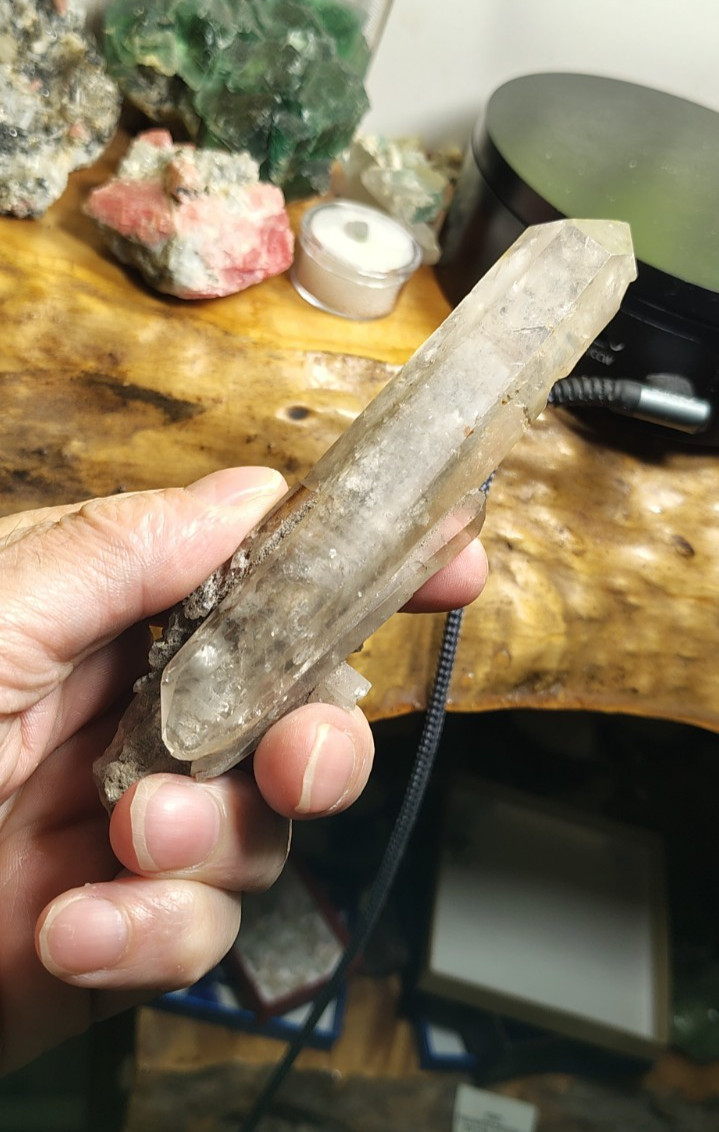 LEMURIAN DOUBLE TERMINATED SCEPTER SMOKEY QUARTZ MINAS GERAIS BRAZIL