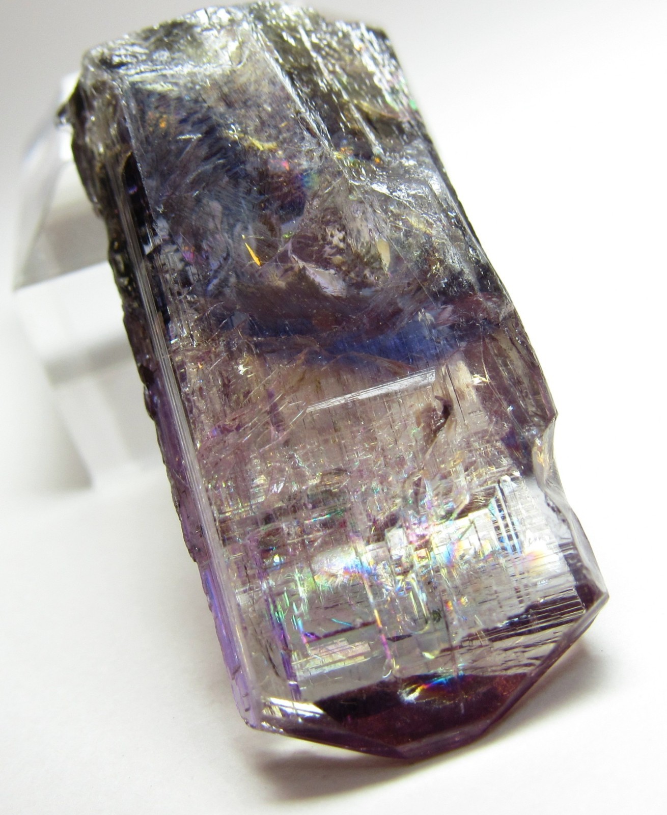 ENTICING ULTRA RARE UNHEATED IRIDESCENT FANCY COLOR GEM TANZANITE!!!! TANZANIA