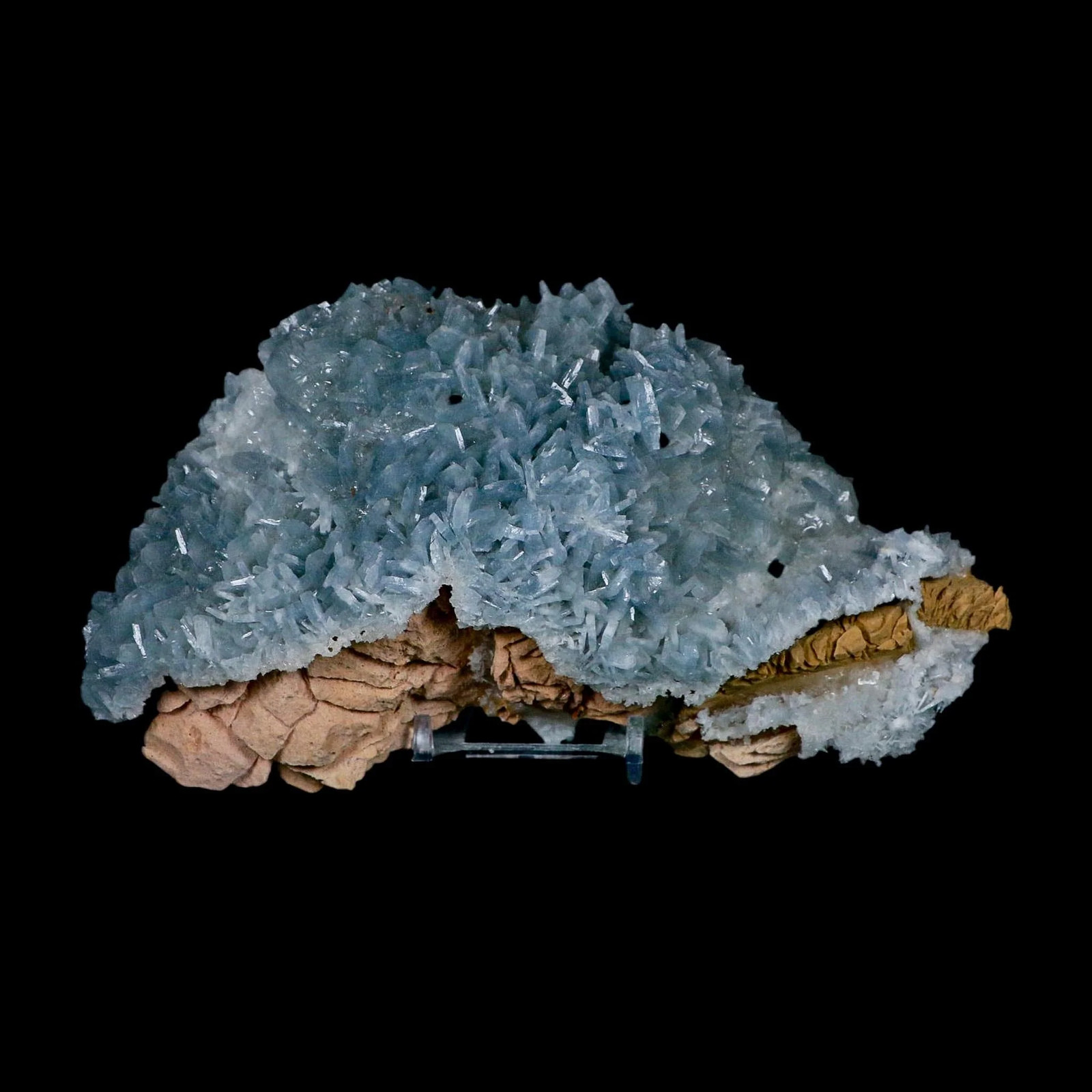 XL 7″ Ice Blue Tabular Barite Blades Crystal Mineral Meknes-Tafilalet Morocco
