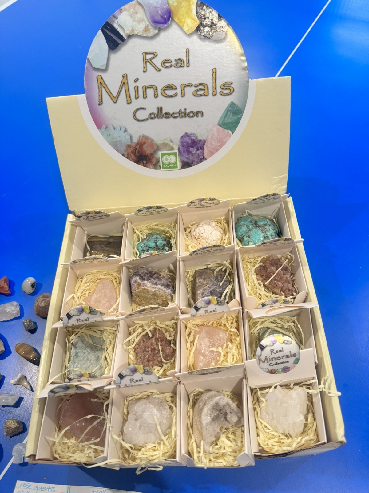 5lb minerals Box of 32 specimens of high quality Collection + Loose Pyrite
