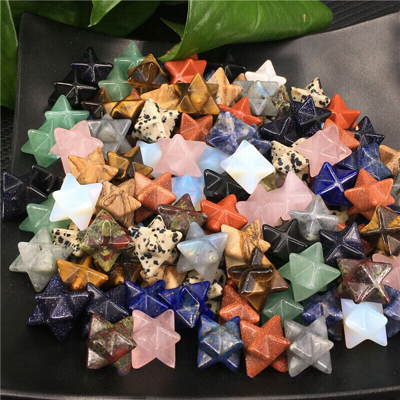 Wholesale~ Mix Natural Quartz Crystal Mini Merkaba Star Skull Reiki Healing Gift