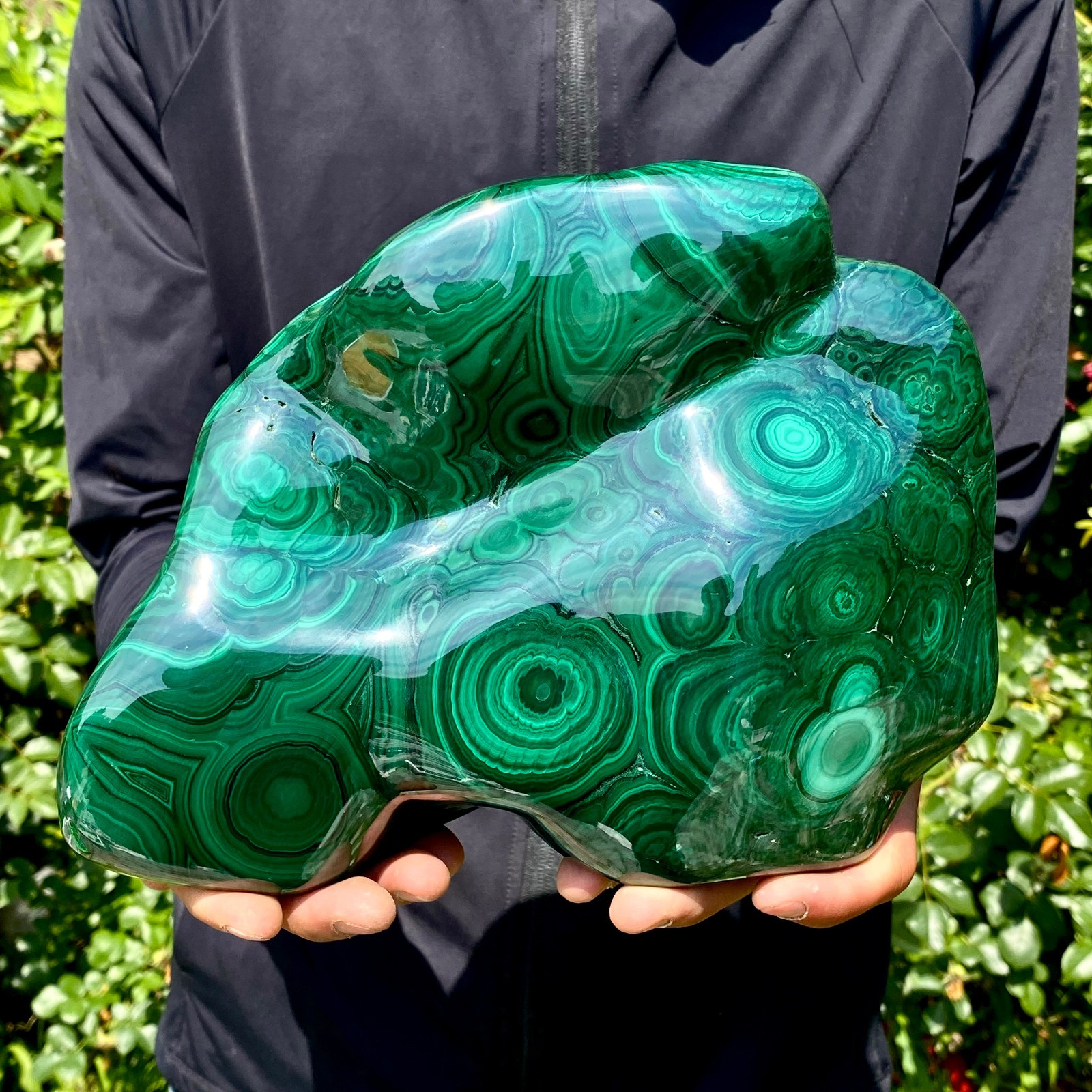 11LB Natural Polished Malachite Mineral freeform specimen Reiki Stone Healing