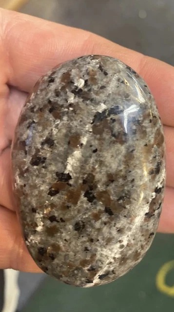 60mm Palm Yooperlite Natural flame stone Reiki Crystal Quartz Healing Decorate