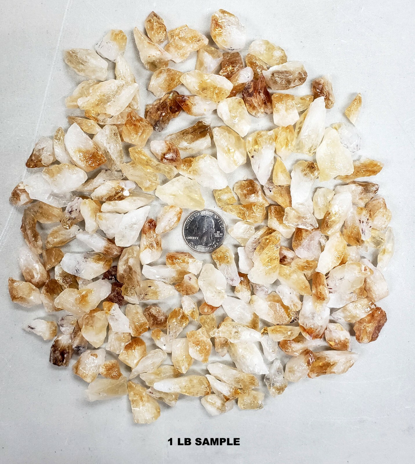 CITRINE CRYSTAL SMALL POINTS & CHUNKS BULK WHOLESALE TINY CITRINE STONE CHIPS