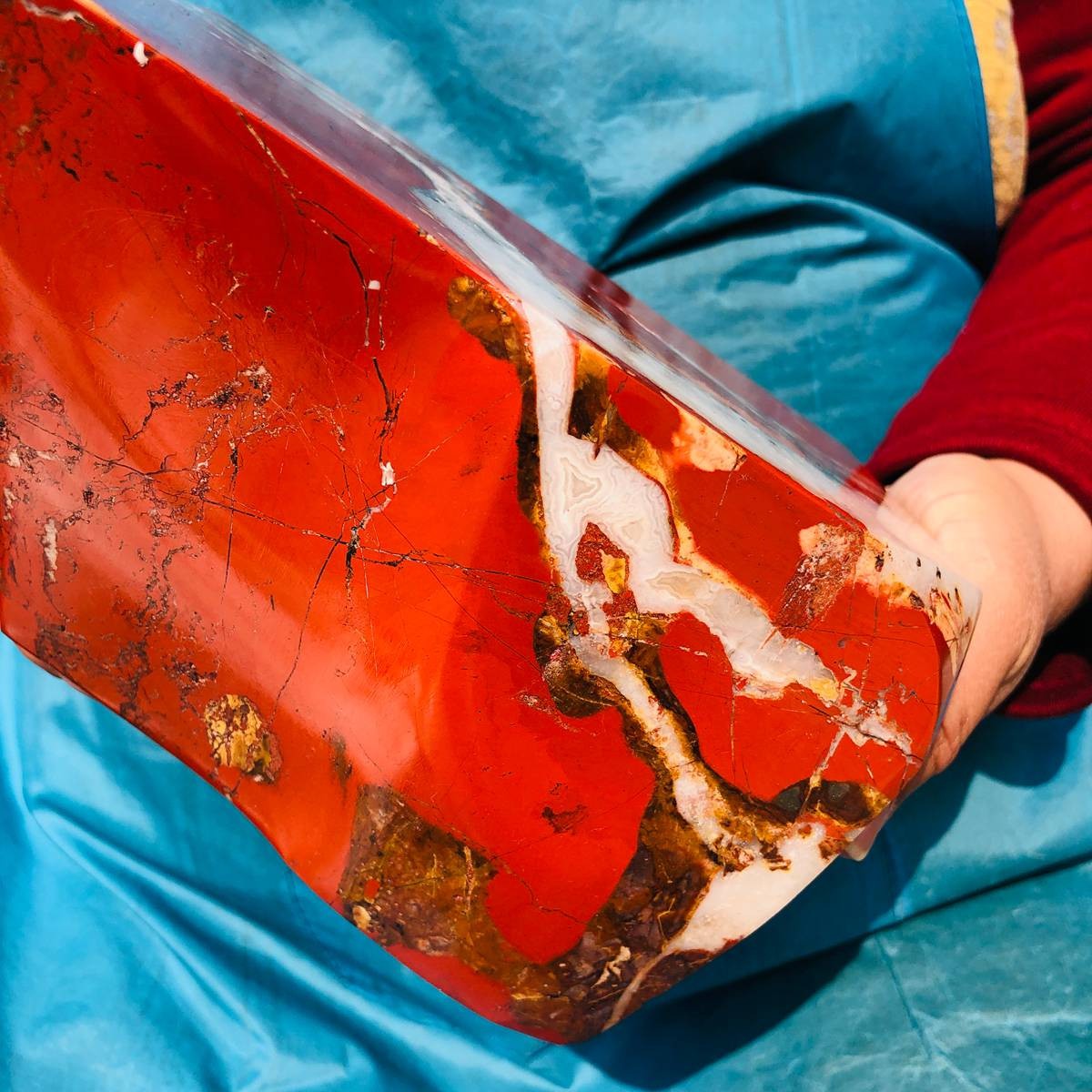 4920g Natural Beautiful Red Jasper ore Crystal Mineral Specimen Healing